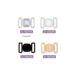 Plastic fastener 15mm for bras and swimwear