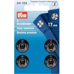Bottoni Automatici NERO 17 mm - 341254 Prym