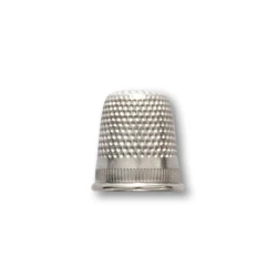 Nickel-plated brass thimble 17 mm for sewing and embroidery