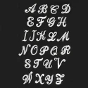 Small cursive alphabet letter iron-on transfers - 43 Marbet