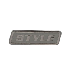 Style Small BEIGE lettering self-adhesive embroidered appliqué