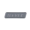 Applicazione Termoadesiva e Autoadesiva Style Scritta Piccola GRIGIO - 9978D Marbet