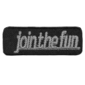 Join the Fun embroidered heat-adhesive patch appliqué