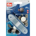 Bottoni per Jeans 17 mm ARGENTO ANTICO disegno American star - 622210 Prym