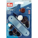 Bottoni per Jeans 17 mm RAME ANTICO disegno alloro - 622241 Prym