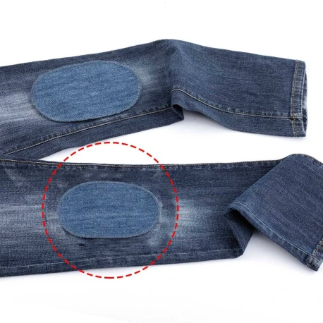 MINI iron-on jeans patches proportionate to children's height - Marbet