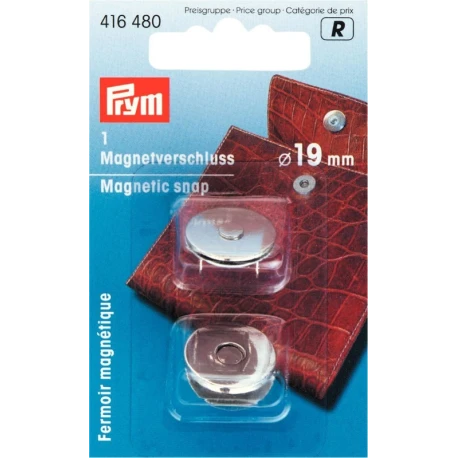 Magnetic snap 19mm silver-coloured - 416480 Prym