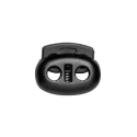 Fermacorda a 2 fori in plastica NERO - 196.39 Marbet