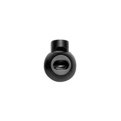 Fermacorda tondo piccolo a 1 foro in plastica NERO - 196.40 Marbet