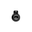 Fermacorda tondo piccolo a 1 foro in plastica NERO - 196.40 Marbet