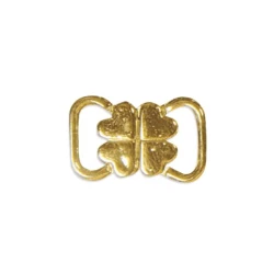 Bikini and belt clasp 10 mm, cloverleaf shape