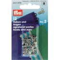 Ganci ed Occhielli ARGENTO No.2 Piccoli - 263845 Prym