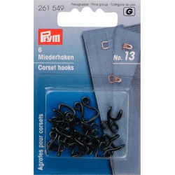 Ganci ed Occhielli per Busti NERO No.13 - 261549 Prym 2