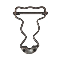 Chiusura Fibbia 35mm per Salopette con cursore, robusta e di alta qualità - Finitura Brunito