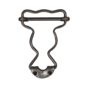 High-quality, robust, 35 mm slider buckle for dungarees - Burnished finish