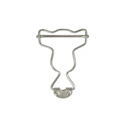 Chiusura Fibbia 25mm per Salopette con cursore, robusta e di alta qualità - Finitura Argento