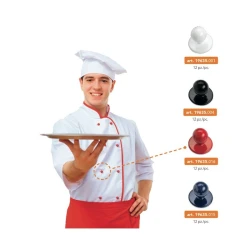Bottone per divisa da Cuoco piccolo, lineato 18 - 196.35 Marbet