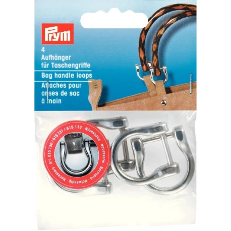 Ganci per i Manici delle Borse ARGENTO 18mm - 615130 Prym