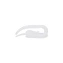 White plastic large curtain hook 30mm pack of 25