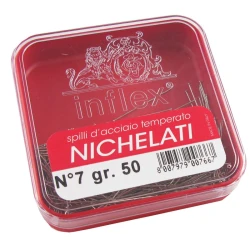 Spilli INFLEX in acciaio temperato nichelati 50gr. - IN047 Leone dell'era