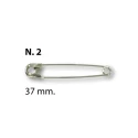 Safety pins 37mm silver-coloured, 12 items