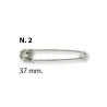 Spille da balia N°2 - 37mm Argento - Ercole Fumagalli