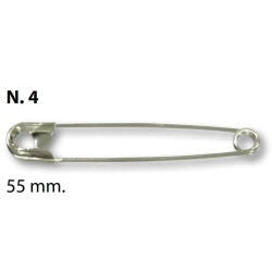 Safety pins 55mm silver-coloured, 12 items