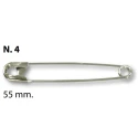 Safety pins 55mm silver-coloured, 12 items