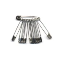 Safety pins No. 1 - 32 mm Silver - Ercole Fumagalli