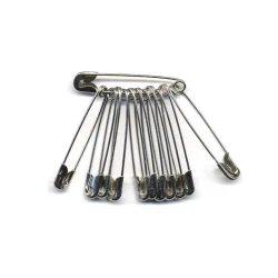 Safety pins 43mm silver-coloured, 12 items 2