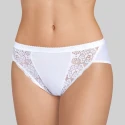 Sloggi CHIC TAI women's high-cut cotton briefs with white lace