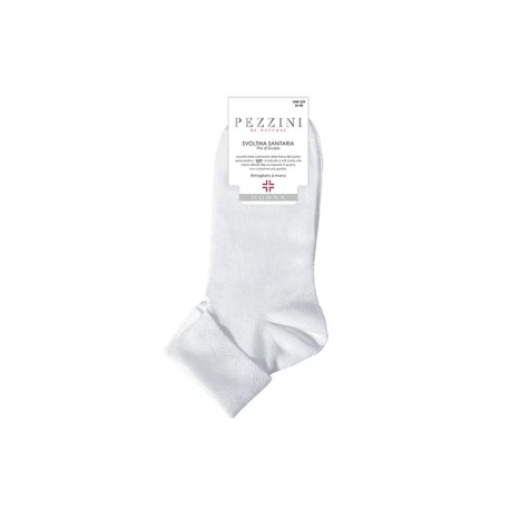Pezzini women's soft Scottish thread cotton socks with cuff