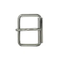 Metal roller buckle 30mm silver finish
