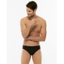 Classic Pure Cotton Men's Briefs 2 Pack (Bipack) Black - 05XL LVB