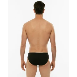 Slip classico UOMO in puro cotone Confezione 2 pezzi (Bipack) Nero - 05XL LVB 2