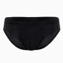 Classic Pure Cotton Men's Briefs 2 Pack (Bipack) Black - 05XL LVB