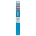 Wool and cotton crochet hooks without handle, 14cm, 3.00mm, grey - 195137 Prym