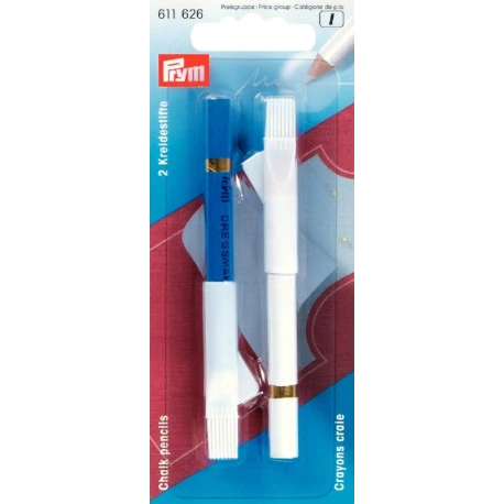Matite con gesso per sarti bianco e blu - 611626 Prym