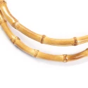 Round handles for bags in natural bamboo, diameter 17 cm - MA104 Mas