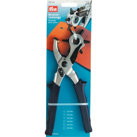 Punch pliers, 6 hole sizes from 2.5 mm to 5 mm  - 390905 Prym
