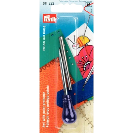 Steel awl for holes, with tip protector - 611222 Prym