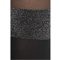 Collant moda a parigina nero con lurex Viviana - Pompea