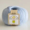 Pura Lana vergine Baby gomitolo 50gr. celeste - Silke by Arvier