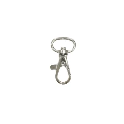 Gancio o moschettone a molla misura passo 20mm lunghezza 39mm colore argento - FF144 Benox 2