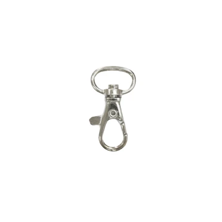 Gancio o moschettone a molla misura passo 20mm lunghezza 39mm colore argento - FF144 Benox