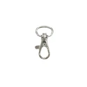 Gancio o moschettone a molla misura passo 20mm lunghezza 39mm colore argento - FF144 Benox