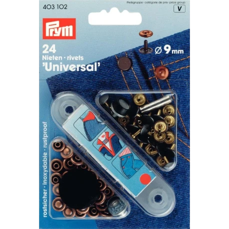 Jeans Rivets 9 mm Antique Copper/Oxidised - 403102 Prym