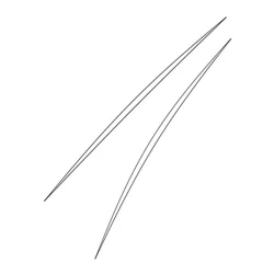 Flexible needles with large eye for threading beads - K1182-125 Benox