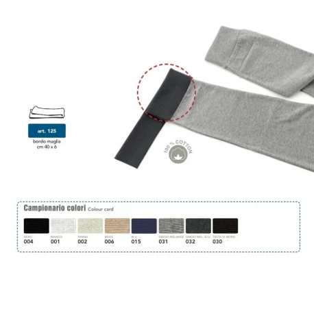 Cotton wrist and leg bands 40x6cm for cuff repairs