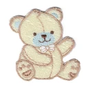 Orsetto azzurro, applicazione Baby ricamata - Marbet